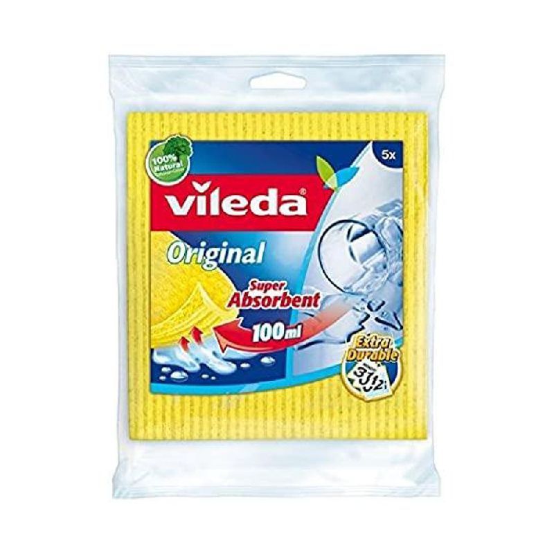 Vileda Wet Sponge Cloth 2pack - วิเลดา ผ้าฟองน้ำอเนกประสงค์ แพ็ค 2 ผ้าฟองน้ำ