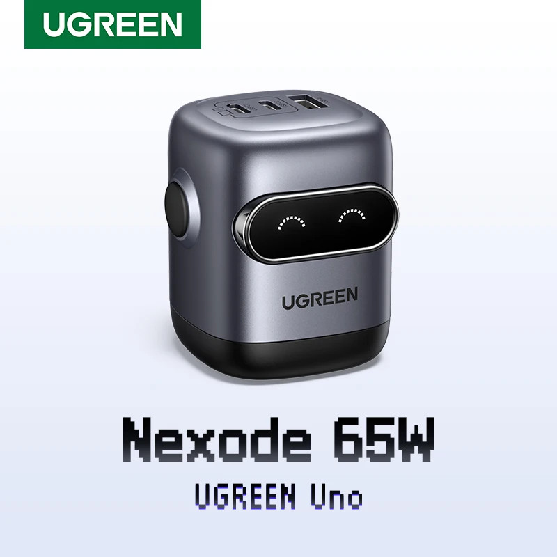 UGREEN 65W GaN Charger Robot Design PPS QC4.0 PD3.0 Fast Charger สําหรับ IPhone Macbook แล็ปท็อปแท็บ