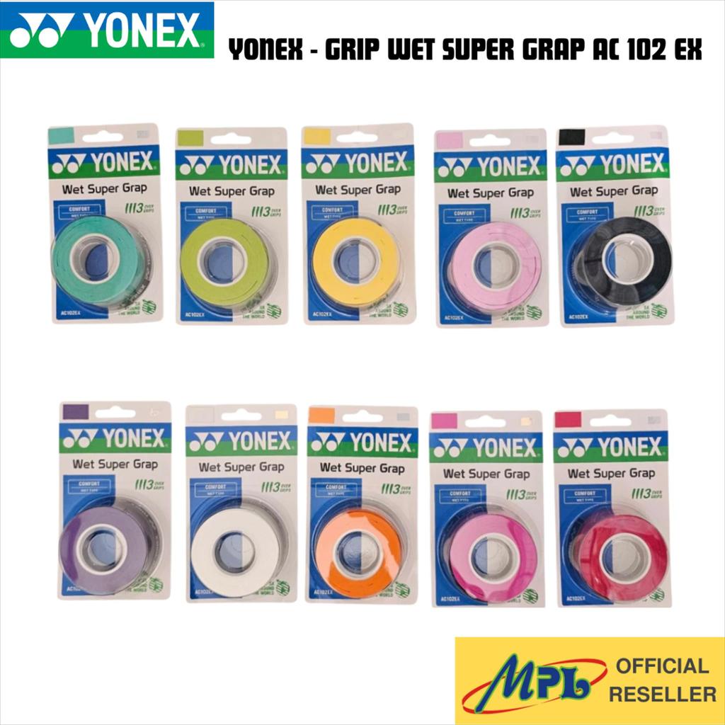 ด้ามจับแบดมินตัน YONEX WET SUPER GRAP AC 102 EX