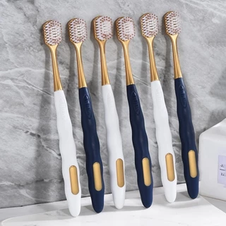 แปรงสีฟัน 1 Set 6 ชิ้น แปรงสไตล์ญี่ปุ่น เกรดพรีเมียมขึ้นห้าง ขนแปรงนุ่ม ด้ามจับถนัดมือ พร้อมส่ง