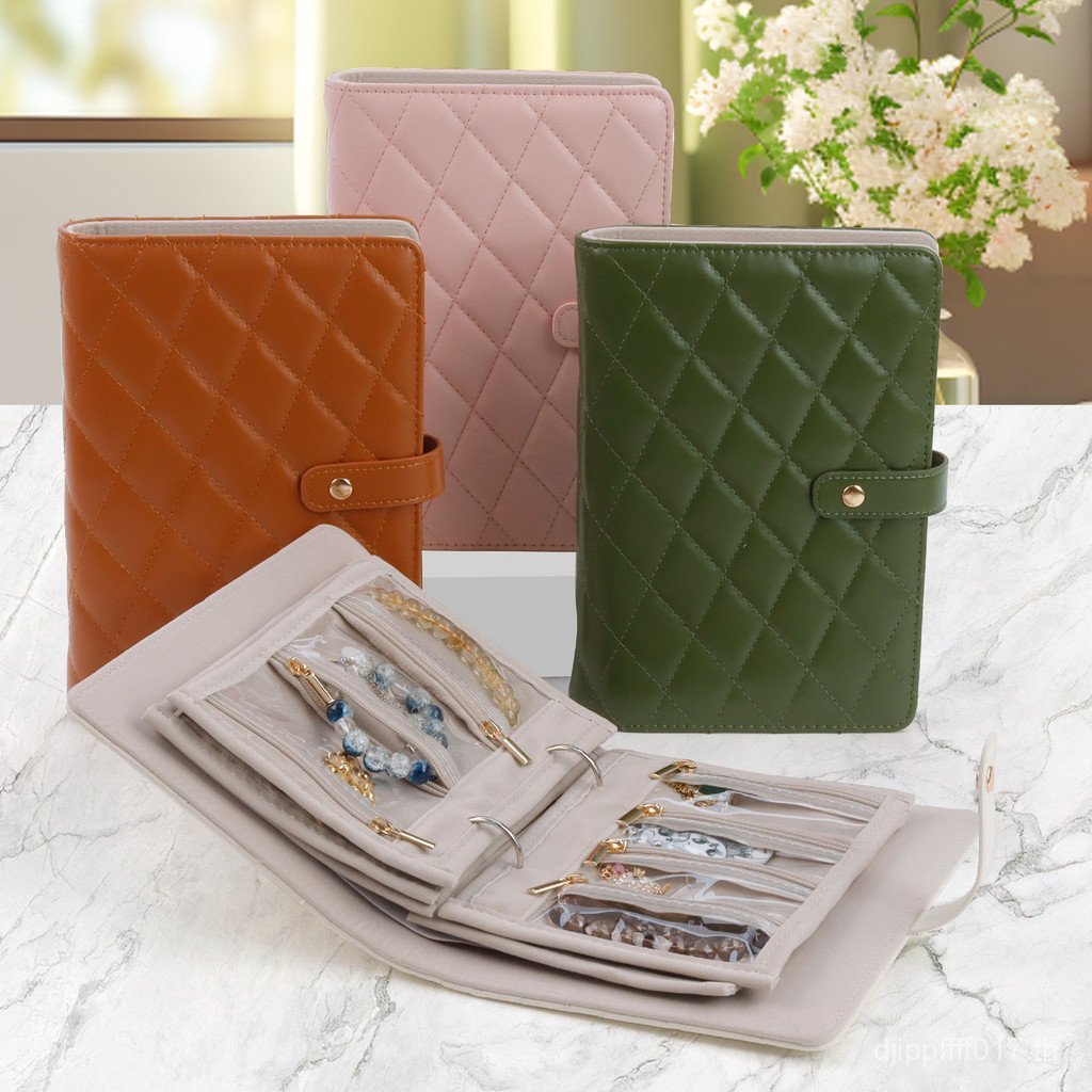 เครื่องประดับเครื่องประดับสร้อยคอถุงเก็บหนังสือเล่มเล็กเครื่องประดับหลวมเก็บสะดวกหนังสือต่างหูพร้อมส