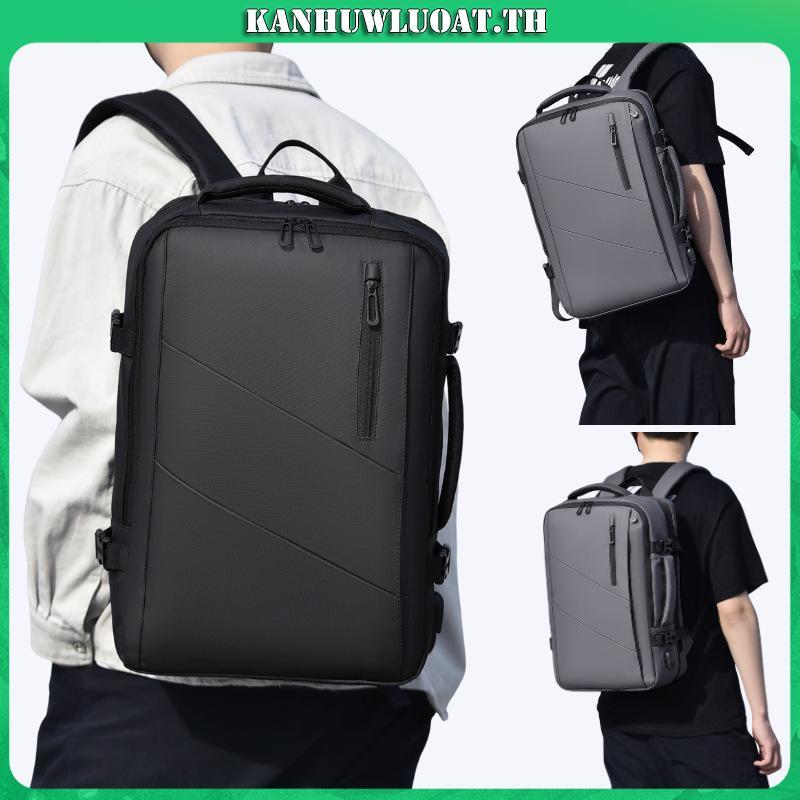 Laber LEE Men Laptop Backpack กระเป๋าเป้กันน้ํา Scalable Design Business Travel Bagpack College Back