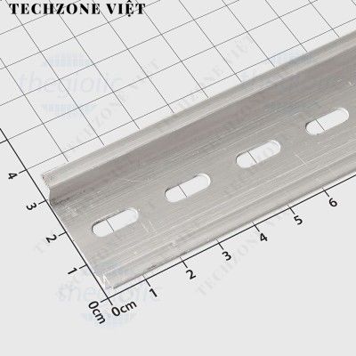 รางอลูมิเนียม DIN 35x7.5 มม. ยาว 1 ม. TechZone Viet