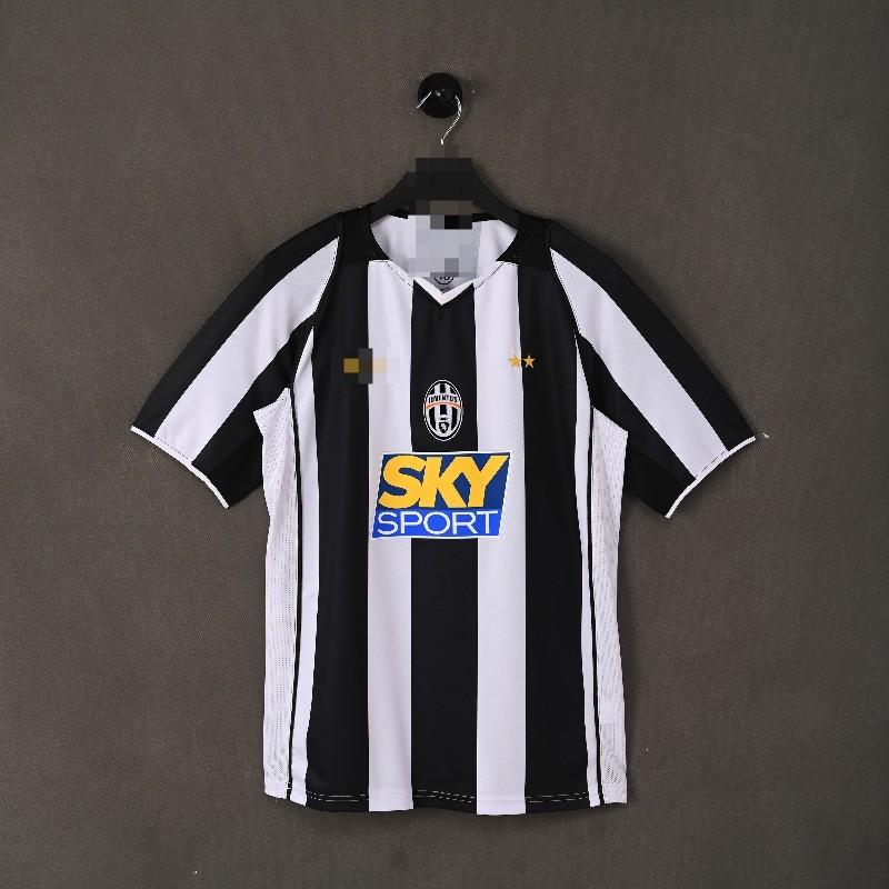 Retro 04-05 Juventus home football short Sleeve jersey