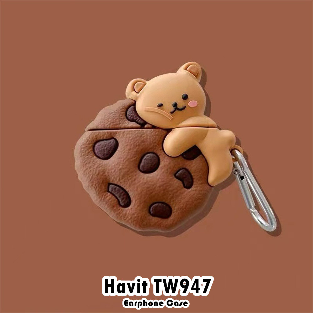 ประณีตสําหรับ Havit TW947 กรณีการ์ตูนน่ารักซิลิโคนอ่อนนุ่มหูฟังกรณีปลอก NO.2