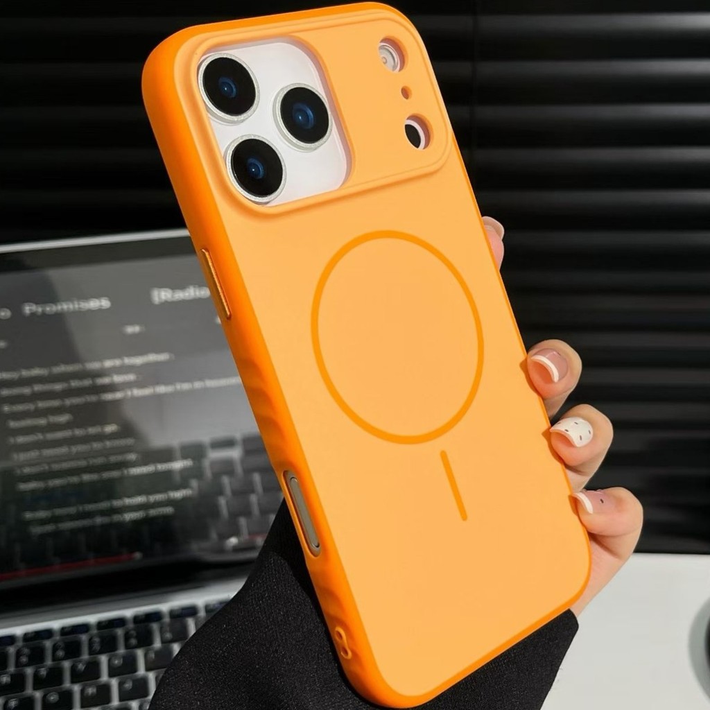 COVET หรูหรา Nanometer Frosted ป้องกันหน้าต่างขนาดใหญ่ Anti-drop แม่เหล็กสําหรับ iPhone 17 16 15 14 13 Pro Max Air กันกระแทกเคสโทรศัพท์
