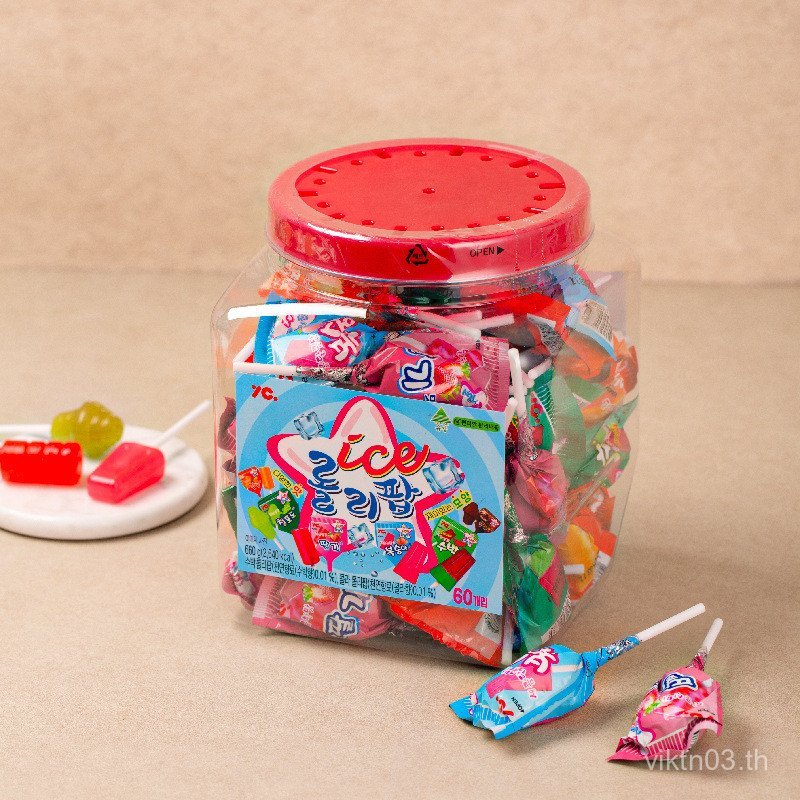 OKU3 พร้อมสต็อก YC ไอศกรีมรสโคล่ารสผลไม้ขนมเด็กขนมสบายๆหกหนึ่งของขวัญบาร์เรลขนมหลายรส