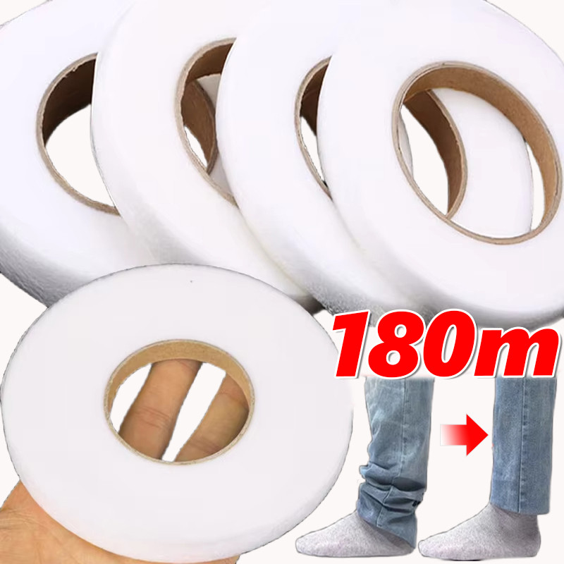 เหล็กไม่ทอ 1/2/3 ม้วนบนเทปริม - ผ้ากาวสองหน้า - สีขาว ทําเอง เย็บอุปกรณ์เย็บปะติดปะต่อกัน