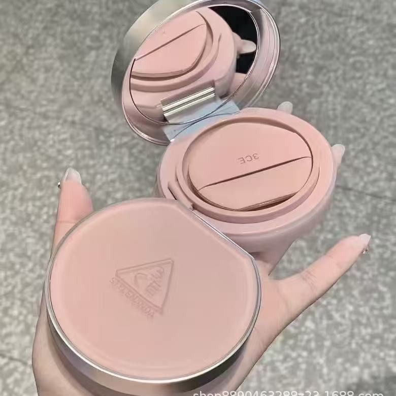 3CE Water Mist Powder Cushion 11g คอนซีลเลอร์ Moisturizing bb ครีม 2 สี Pressed Powder แป้งฝุ่นกันน้
