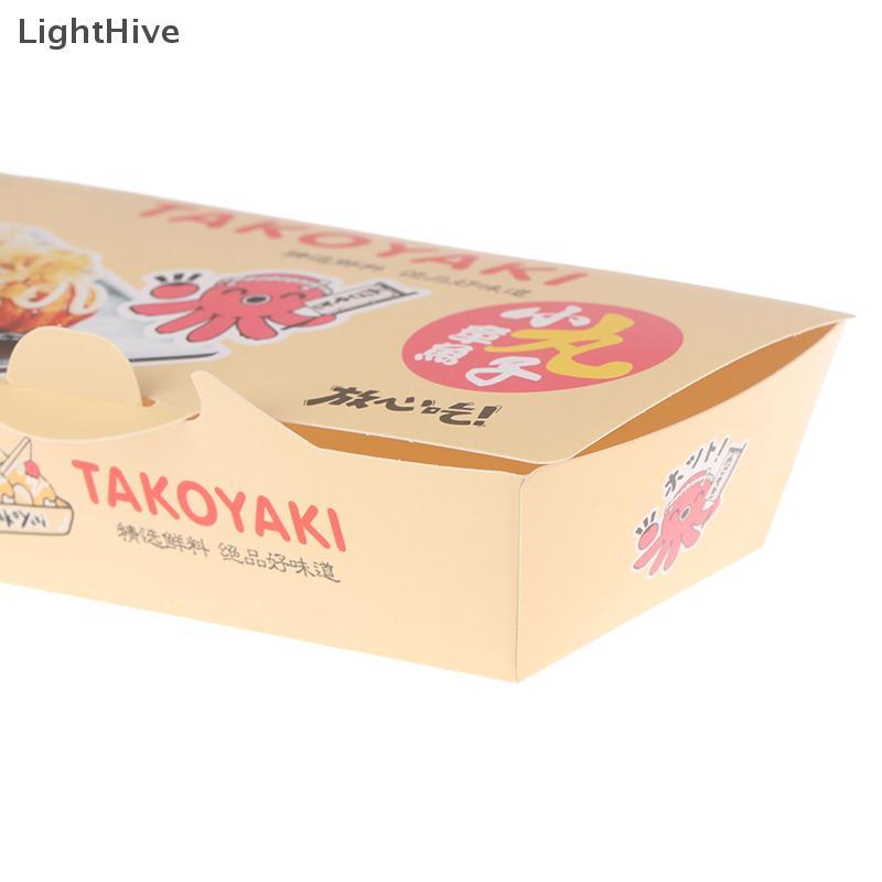 [LightHive] 50 ชิ้นกล่องบรรจุภัณฑ์ปลาหมึกยักษ์อาหารถนนญี่ปุ่นทาโกะยากิทิ้ง Takeaway บรรจุขนมขบเคี้ยวภาชนะกระดาษอุปกรณ์ปาร์ตี้ (TH) ราคา ถูกที่สุด ดีลบีเคเค แกลเลอรีภาพที่ 8