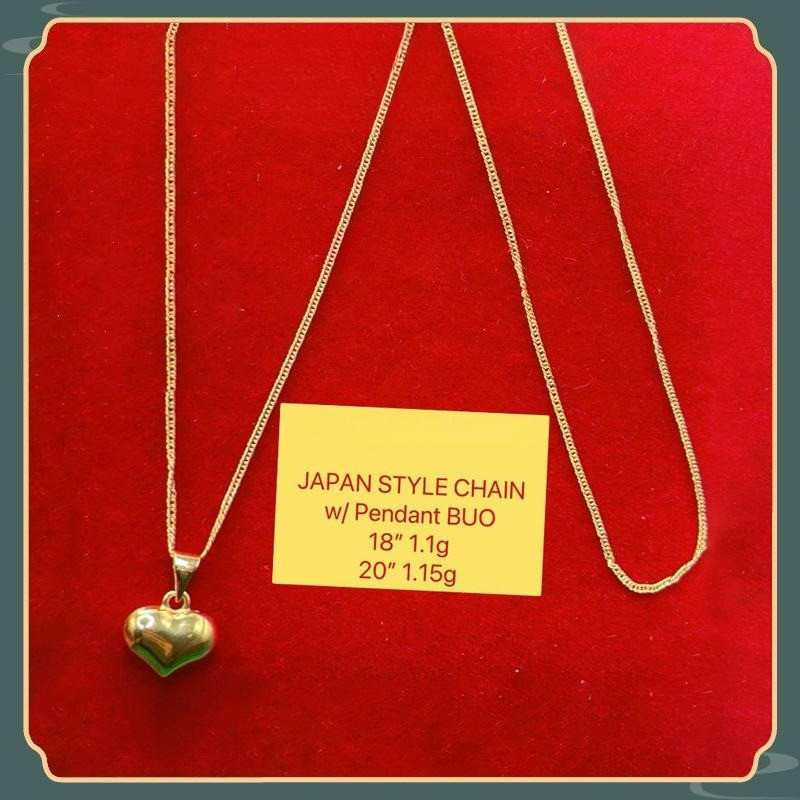 COD Original 18k Saudi gold pawnable Nasasangla 99.99% สร้อยคอจี้หัวใจ