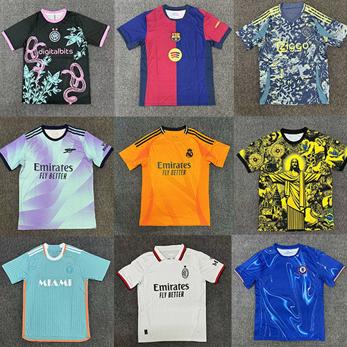 เสื้อสโมสรฟุตบอลของ Real Madrid, FC Barcelona, PSG และ Miami Club