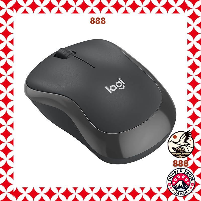 Logitech Silent Wireless Mouse M240GR Graphite Bluetooth small symmetrical for Windows Mac iPad OS C