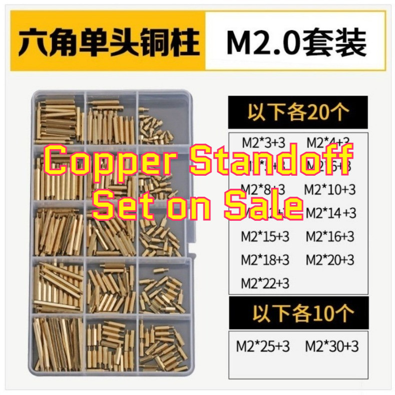 หกเหลี่ยมแยกคอลัมน์ทองแดงคอลัมน์คู่ผ่านคอลัมน์ DIY ชุด M2-M6HG-MB