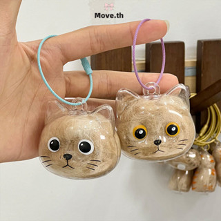 ในไทย-พร้อมส่ง✨น่ารัก แมว พวงกุญแจ ขนแมว ที่เก็บของ จี้ ลูกข…