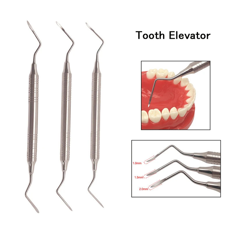 Dental Minimally Invasive Extraction Tool Root Tip Pick Elevator with Sharp Tip for Dental Implant T