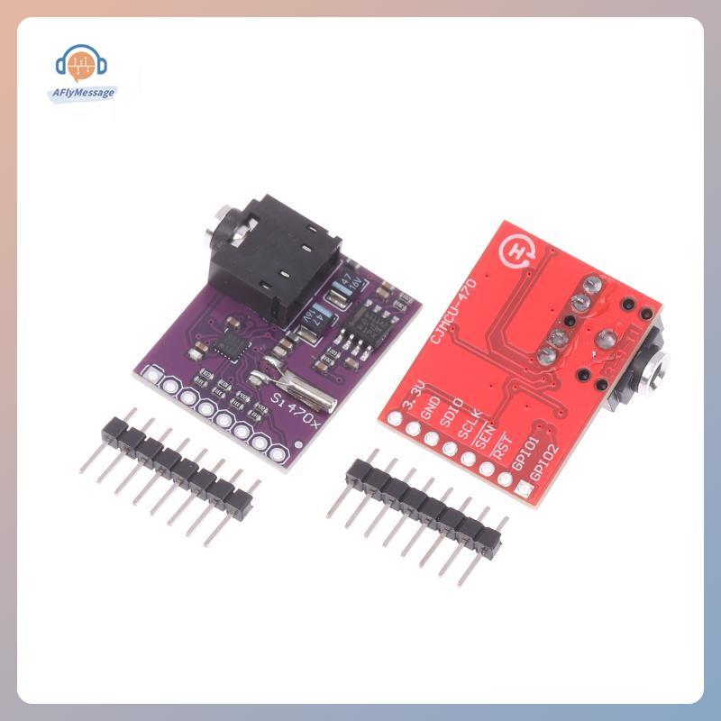 AFl Si4703 โมดูลรับสัญญาณวิทยุ FM พร้อมอินเทอร์เฟซ RDS I2C 3.3V สําหรับ Arduino ESP32 DIY โครงการเสี