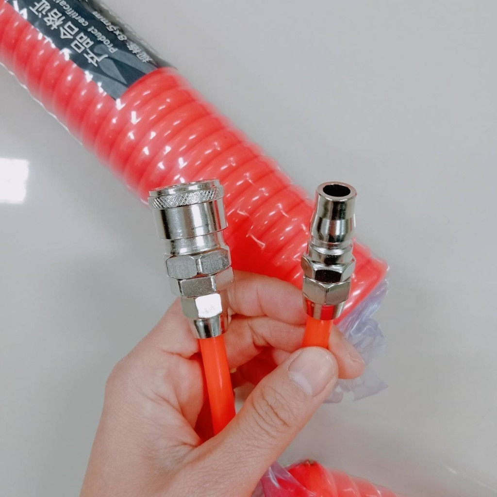 สายลม สายปั๊มลม PU 8mx5mm แบบขดสปริง ยาว 3,6,9 เมตร พร้อมหัวคอปเปอร์ - รูปที่ 5