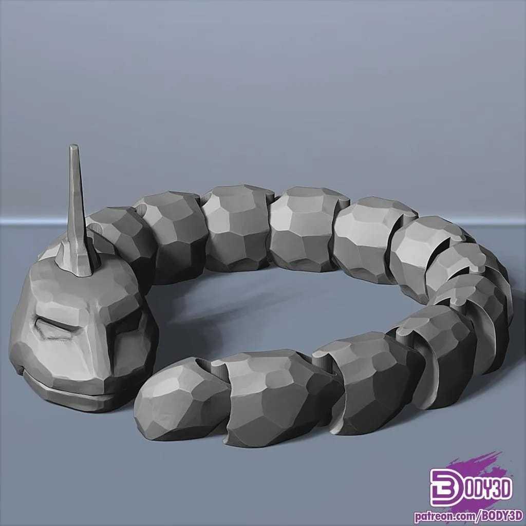 ของเล่นโปเกมอน Onix แบบประกบยืดหยุ่น ของเล่นเด็ก Onix ข้อต่อที่ถูกที่สุด