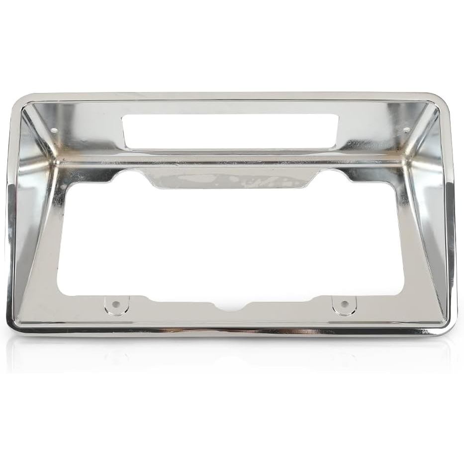 CHEDA กรอบครอบป้ายทะเบียนด้านหลัง Chrome เข้ากันได้กับ Chevy Corvette C3 1968-1973 3919715 เงินเงิน