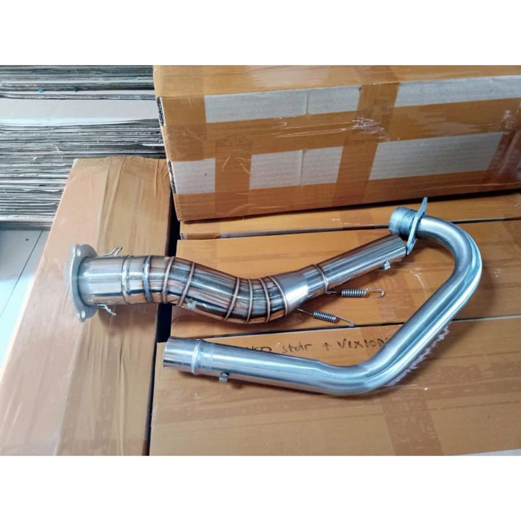 ข้องอท่อสแตนเลส 51 มม. และอะแดปเตอร์สําหรับ Raider 150 fi Raider 150 Carb