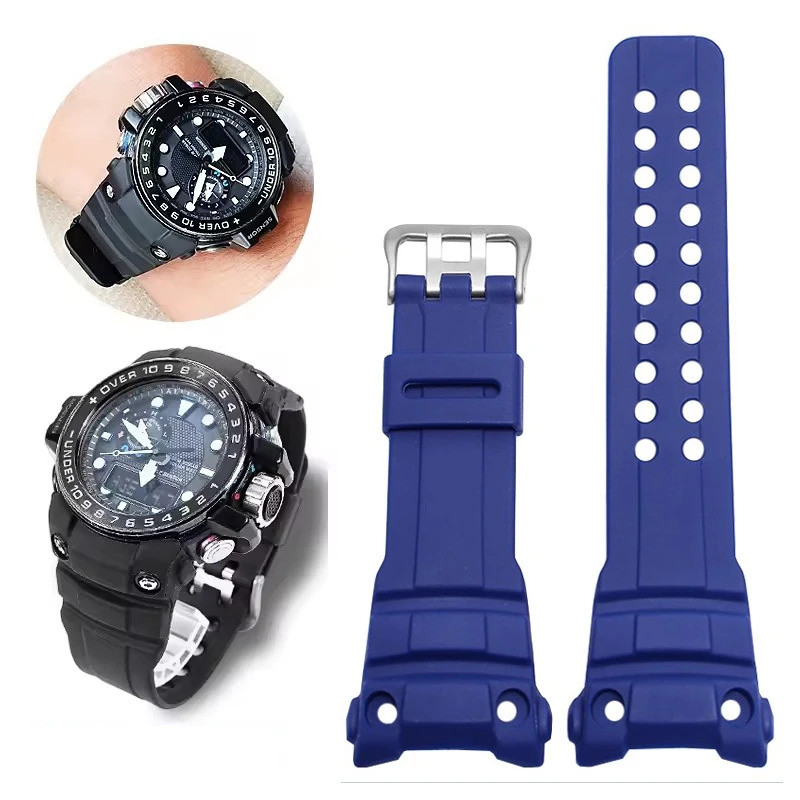 Original-สําหรับ Casio G-SHOCK นาฬิกา 5371 GWN-1000B GWN-1000 เรซิ่นซิลิโคนเปลี่ยนกีฬากันน้ํานาฬิกาย