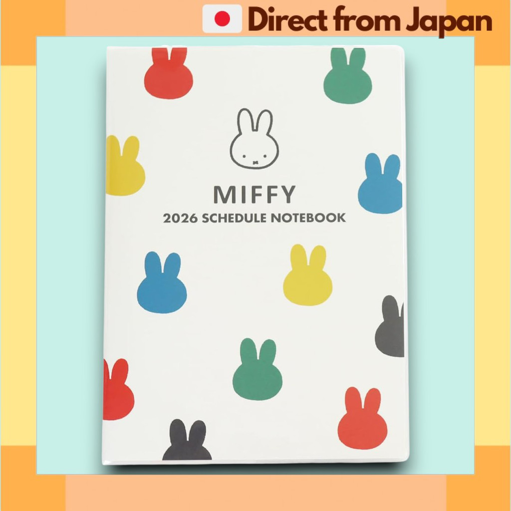 Miffy Planner 2026 Square A5 Monthly Planner Ivory Starts Oct 2025 [Japan Shipped]