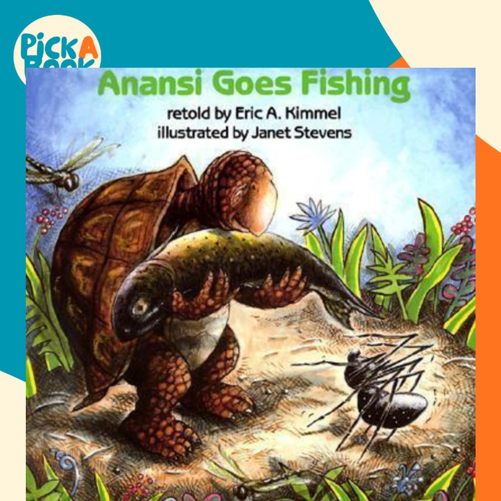 Anansi Goes Fishing โดย Eric Kimmel (ฉบับสหรัฐอเมริกา ปกอ่อน)