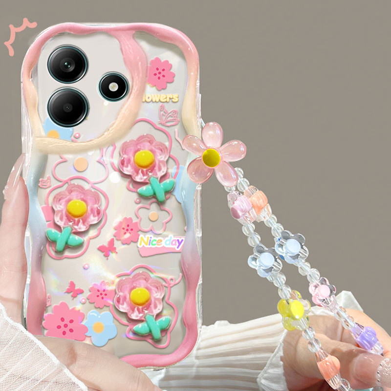 สไตล์สุภาพสตรีซิลิโคนเคสโทรศัพท์กันกระแทกล้อมรอบอย่างเต็มที่Redmi A5 A4 A3 Pro A3x A2 A2+2022 A1 A1+