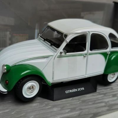 SOLIDO 1/18 CITROEN 2CV6 1985 CITROEN โมเดลรถโลหะผสมสามารถเปิดสองประตู