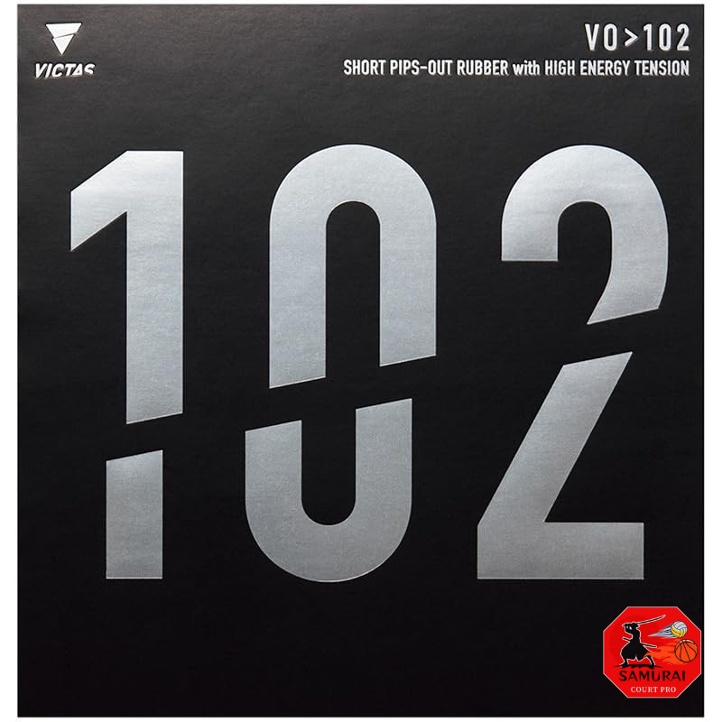 VICTAS Table Tennis Rubber VO>102 Top Soft High Energy Tension Attack Black 2.0 020222  
VICTAS Tabl