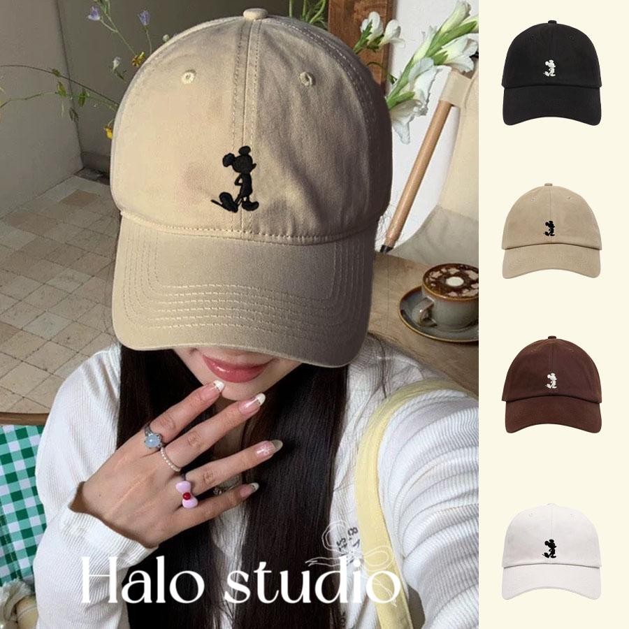 Halo studio พร้อมส่ง🔥 หมวกน่ารัก รูปแบบพิมพ์ลายการ์ตูน แฟชั่นเกาหลี