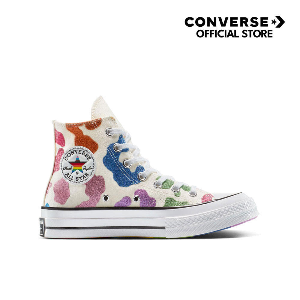 CONVERSE รองเท้า CHUCK 70 PRIDE HI CREAM/MULTI COLORS UNISEX A15781CU_U5CMMC