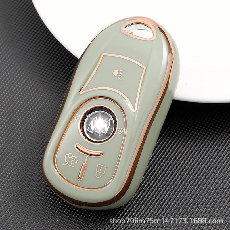 เหมาะสําหรับ Buick Angkewei TPU พนมเปญ Key Shell Angkela GX New Jun Weijun Yue GL68 สมาร์ท 3 ปุ่ม