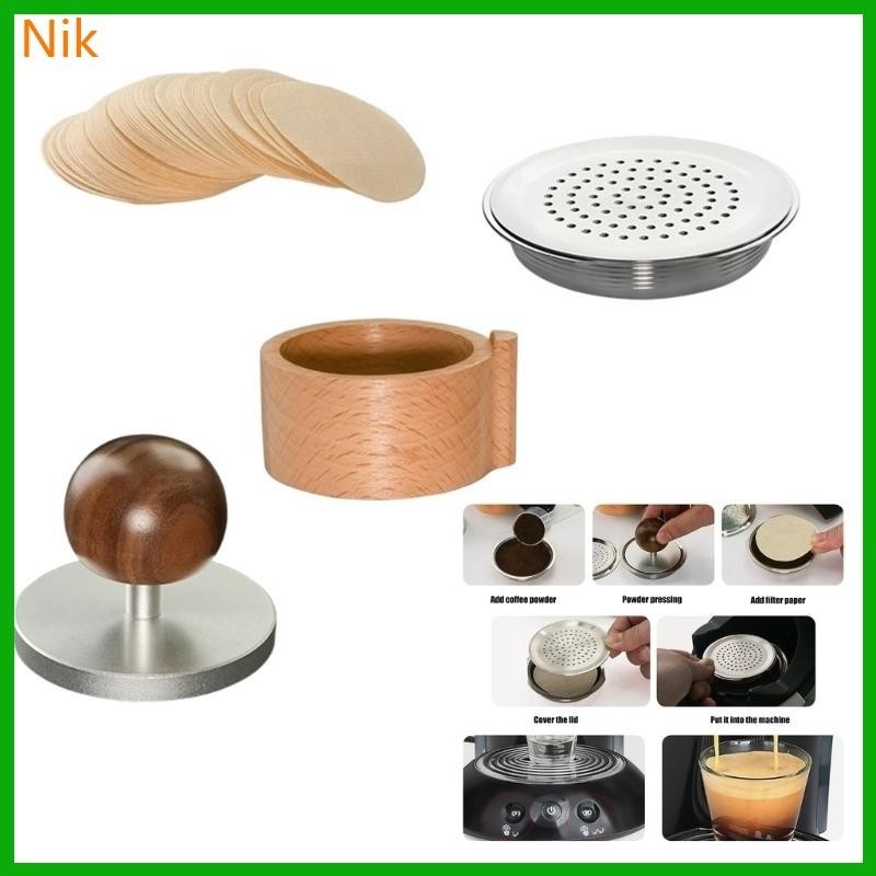 B.L.K.S. Pod Refill Coffee For HD653 70 HD7865 60 HD6592 60 HD7870 20 Pcs Stainless Steel Coffee Fil