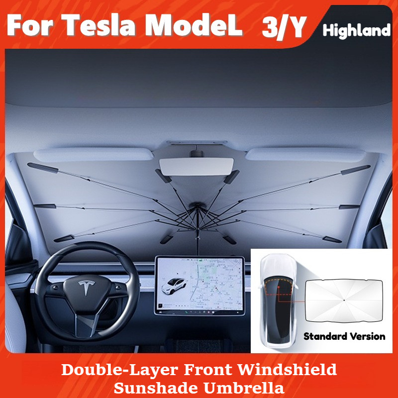 สําหรับ Tesla ม่านบังแดดกระจกหน้า รุ่น 3 Highland / รุ่น Y Juniper 2020-25