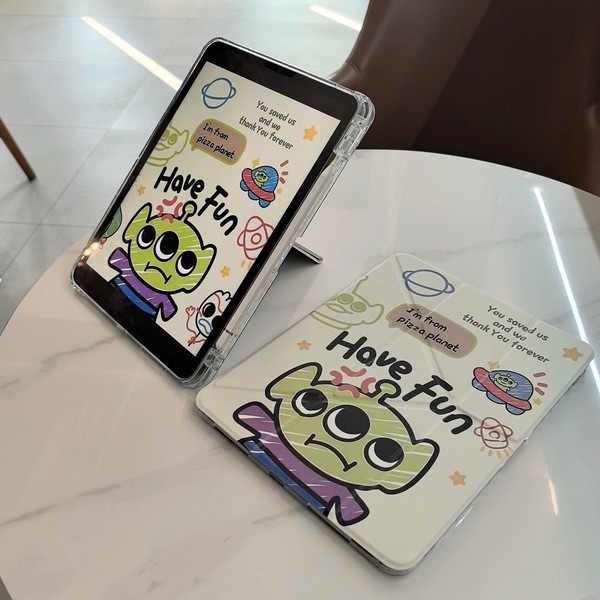 ipad gen7 เคส ipad gen11 เคสป้องกัน IPad Y-Type Pro 11- นิ้วสามพับ air456 การ์ตูน 34 ซม. Apple 789 ร