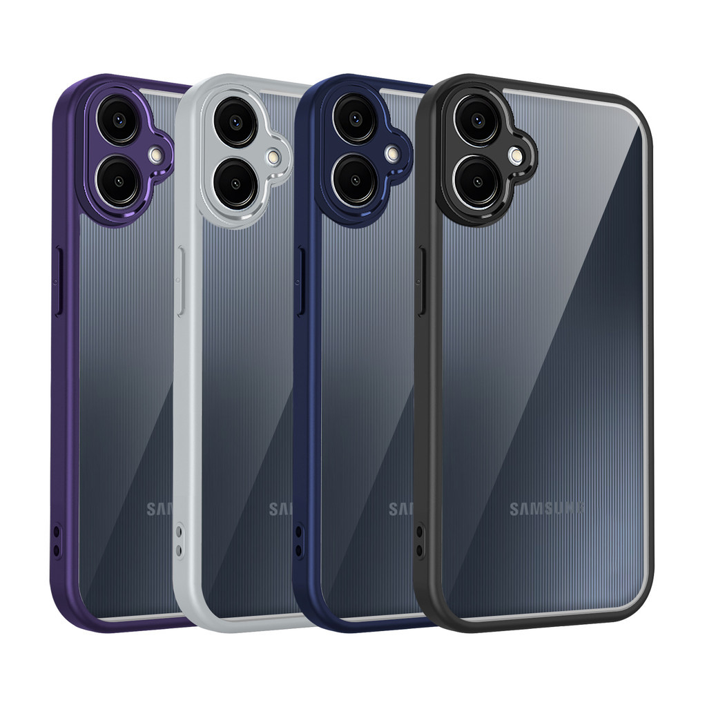 เคส Samsung A06 ปลอกหรูหราโปร่งใส Frosted สําหรับ Samsung Galaxy A06 5G เคสโทรศัพท์