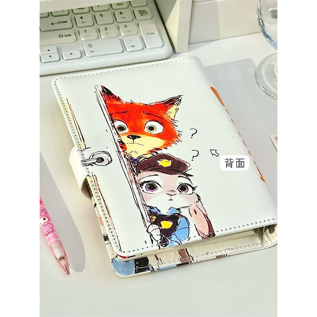 สมุดโน้ต A6Pu กระดาษลอกลาย สมุดโน้ตน่ารัก สมุดโน้ต A6Pu หน้าปกนิ่มแบบถอดได้ แม่เหล็กสมุดโน้ต A6Pu โป