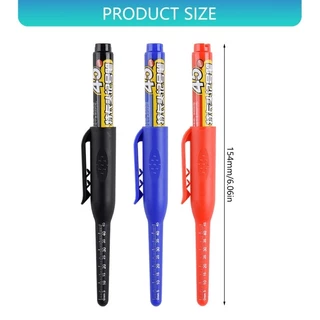 Stat 2 ชิ้น 45 มิลลิเมตร Long Tip MARKER ปากกา 15 มิลลิลิตรหมึกเติมถาวร MARKER สําหรับงานไม้อุตสาหกรรมก่อสร้าง Marki