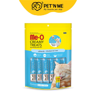 [จัดส่งจากคลัง] ME O Creamy Treats มีโอ ขนมครีมแมวเลีย รสไก่และตับ 20 ชิ้น [8850477015746]
