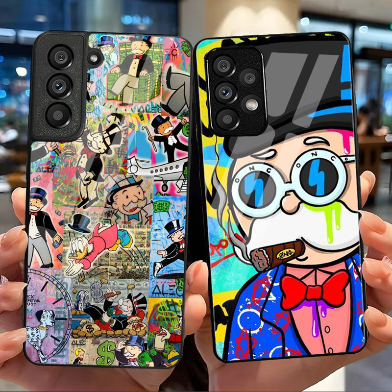 Luxus Dollar Monopole klar 01 แก้วเคสโทรศัพท์สําหรับ Samsung Galaxy S9 Plus S10 S10e S20 FE S20 Plus