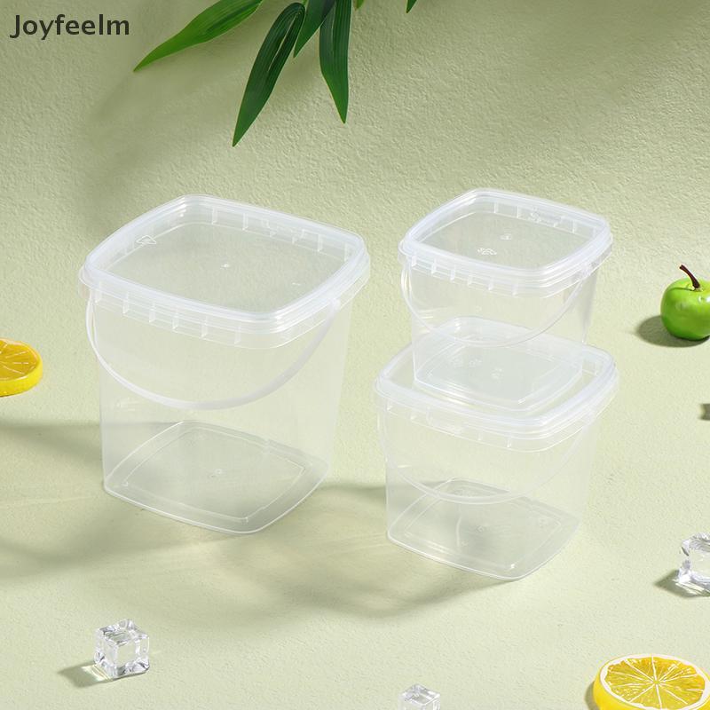 YFE 1 PC 280ML/500ML/1L ถังพลาสติกที่ว่างเปล่าพร้อมฝาปิด Airtight PP Jars คอนเทนเนอร์สําหรับอาหารจํา