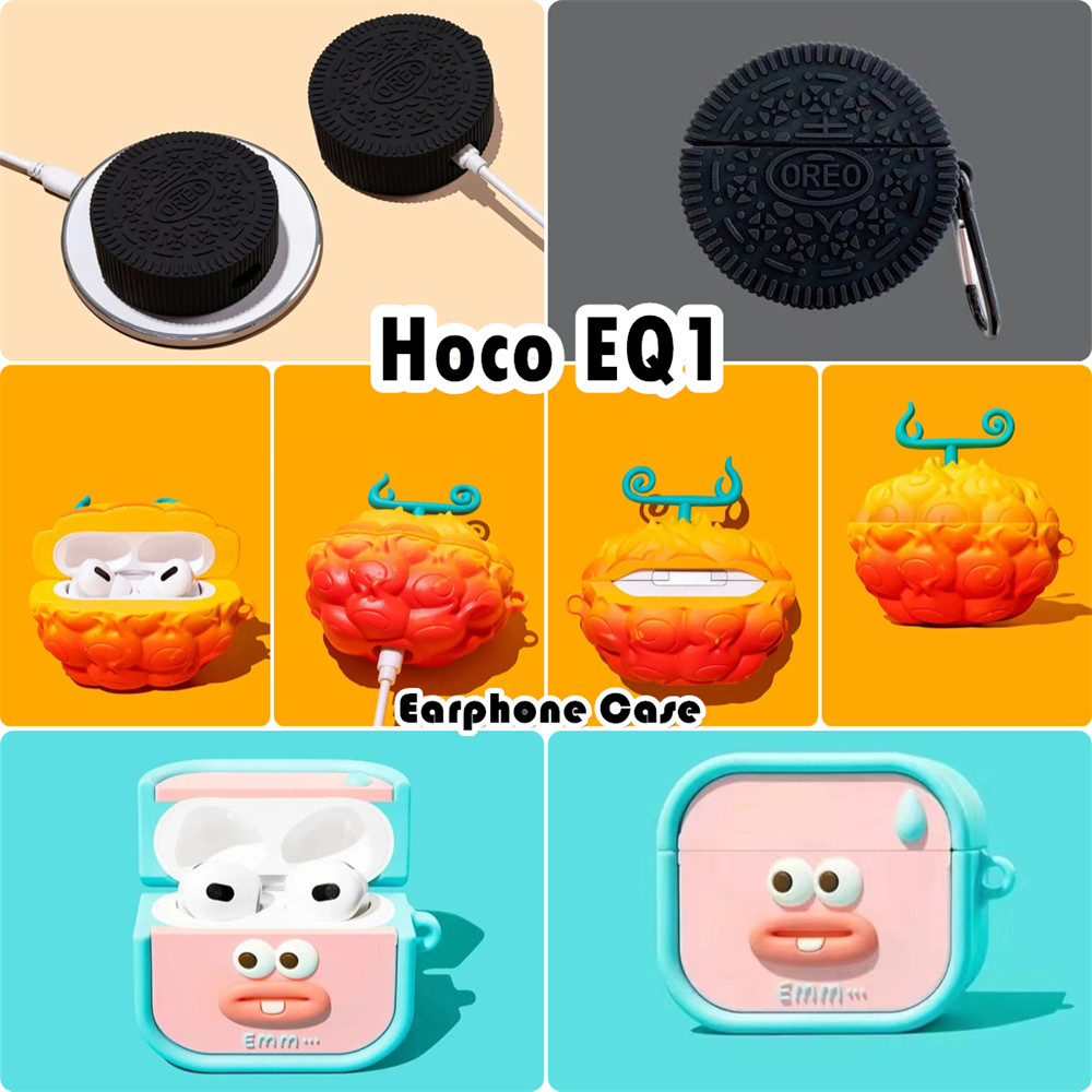 ส่วนลดสําหรับ Hoco EQ1 Case เคสหูฟังการ์ตูนนวัตกรรมซีรีส์ปลอกซิลิโคนอ่อนนุ่ม NO.2