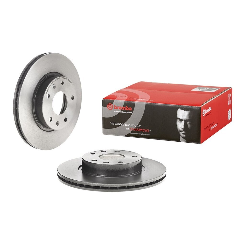 จานเบรคหน้า LAND ROVER FREELANDER L314 1.8 16V. 2.0 Td4 2.5 V6 4X4 1998-2006 277MM BREMBO /ชิ้น