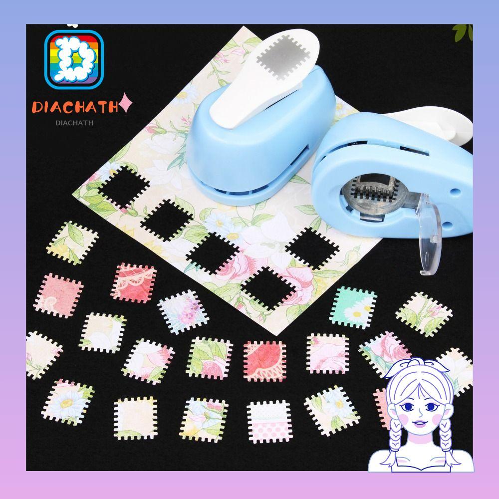 DICHATH Stamp Border Punch,งานฝีมือ DIY Embosser Stamp ลายนูน| ทําด้วยมือแบบพกพาประณีตแสตมป์รูปร่างห