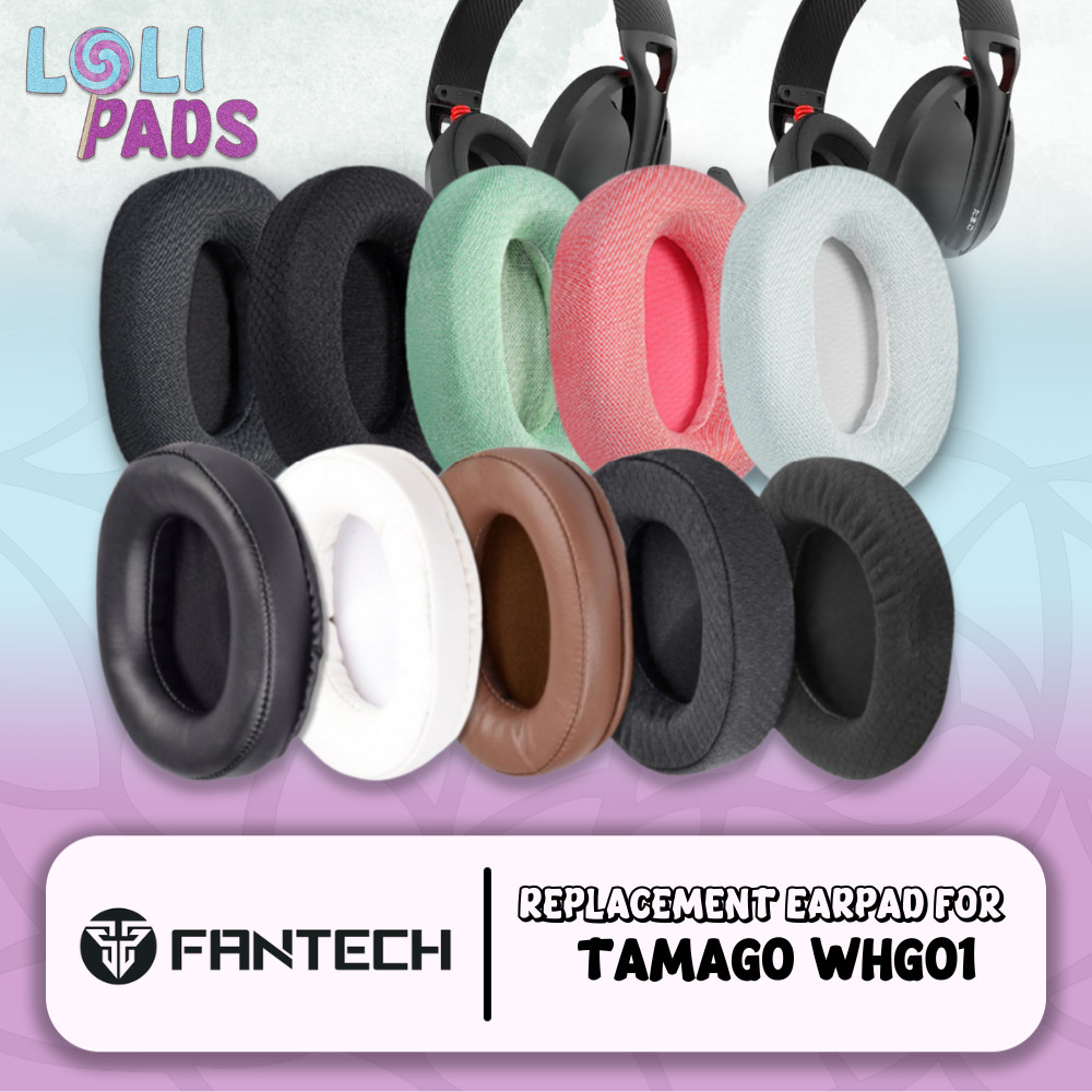 โฟมแผ่นรองหูฟังแผ่นรองหูฟังโฟม FANTECH TAMIGO WHG01 WHG 01 WH G01 WH-G01 WHG-01 Pad Earcup Pad