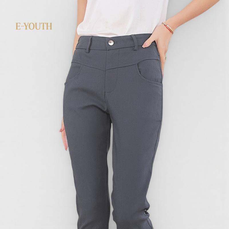 Eyouth 10132 Women Classic Curve Fit Pants