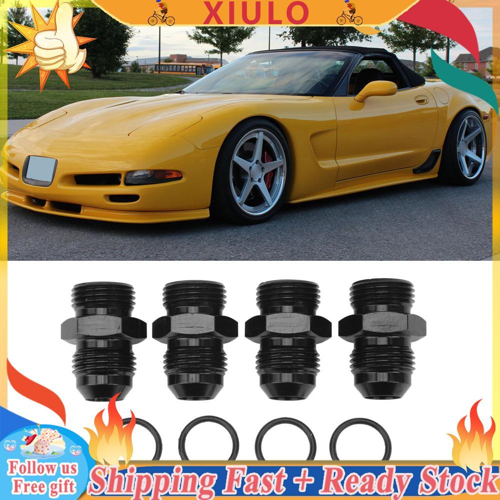 Xiulo Xiulo GLOGLOW ORB ด้ายชายกันสนิมอะแดปเตอร์ 1500 PSI Duty 4 ชิ้นอุณหภูมิน้ำมัน Cooler (8AN to 6