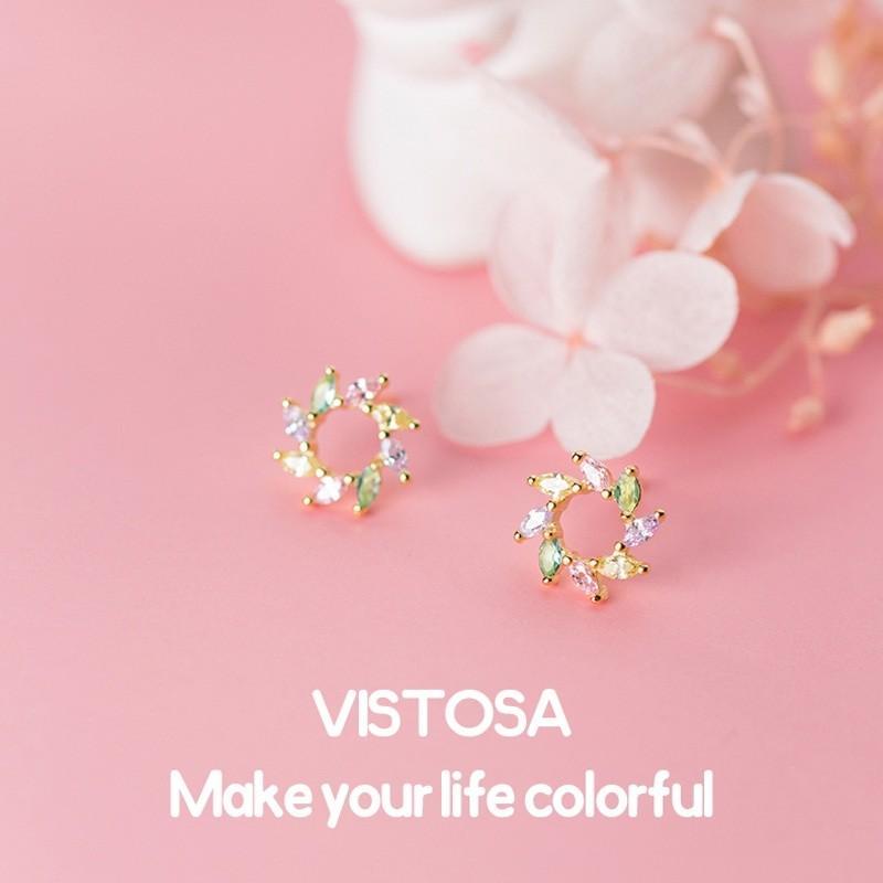 Vistosa ต่างหูเงินแท้ S925 [MERCELO]